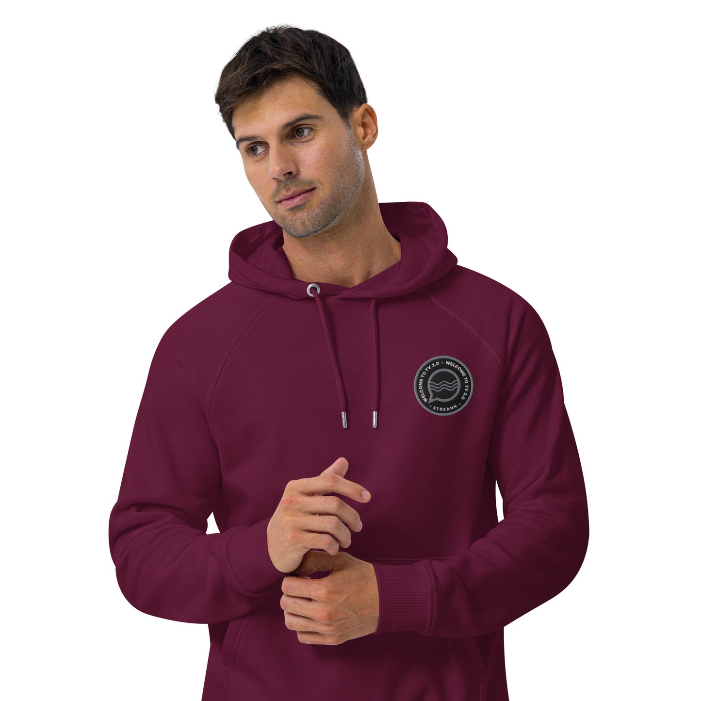 
                  
                    Unisex eco raglan hoodie
                  
                