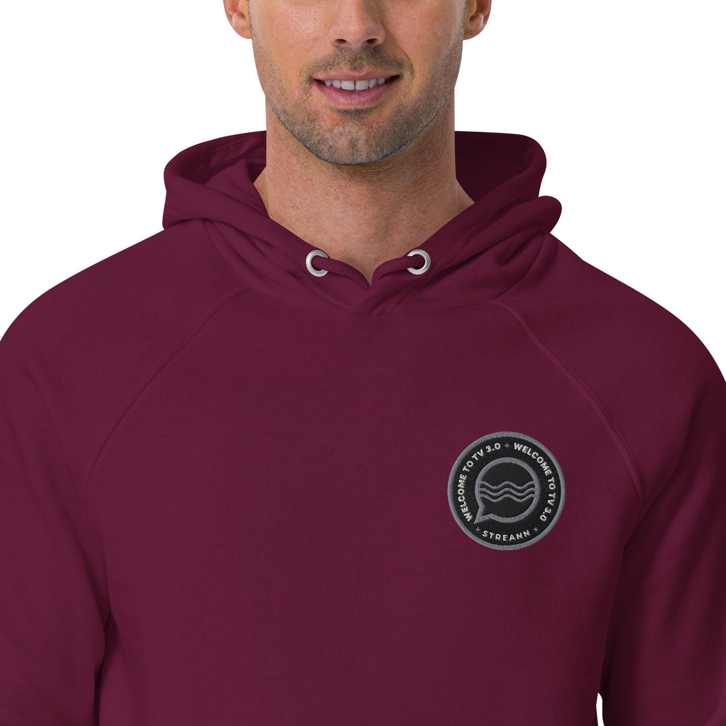 
                  
                    Unisex eco raglan hoodie
                  
                